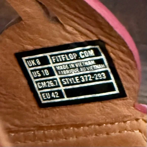 FitFlop Flora Suede Toe Post Sandals Raspberry Women’s Size 10 Summer - Picture 4 of 4